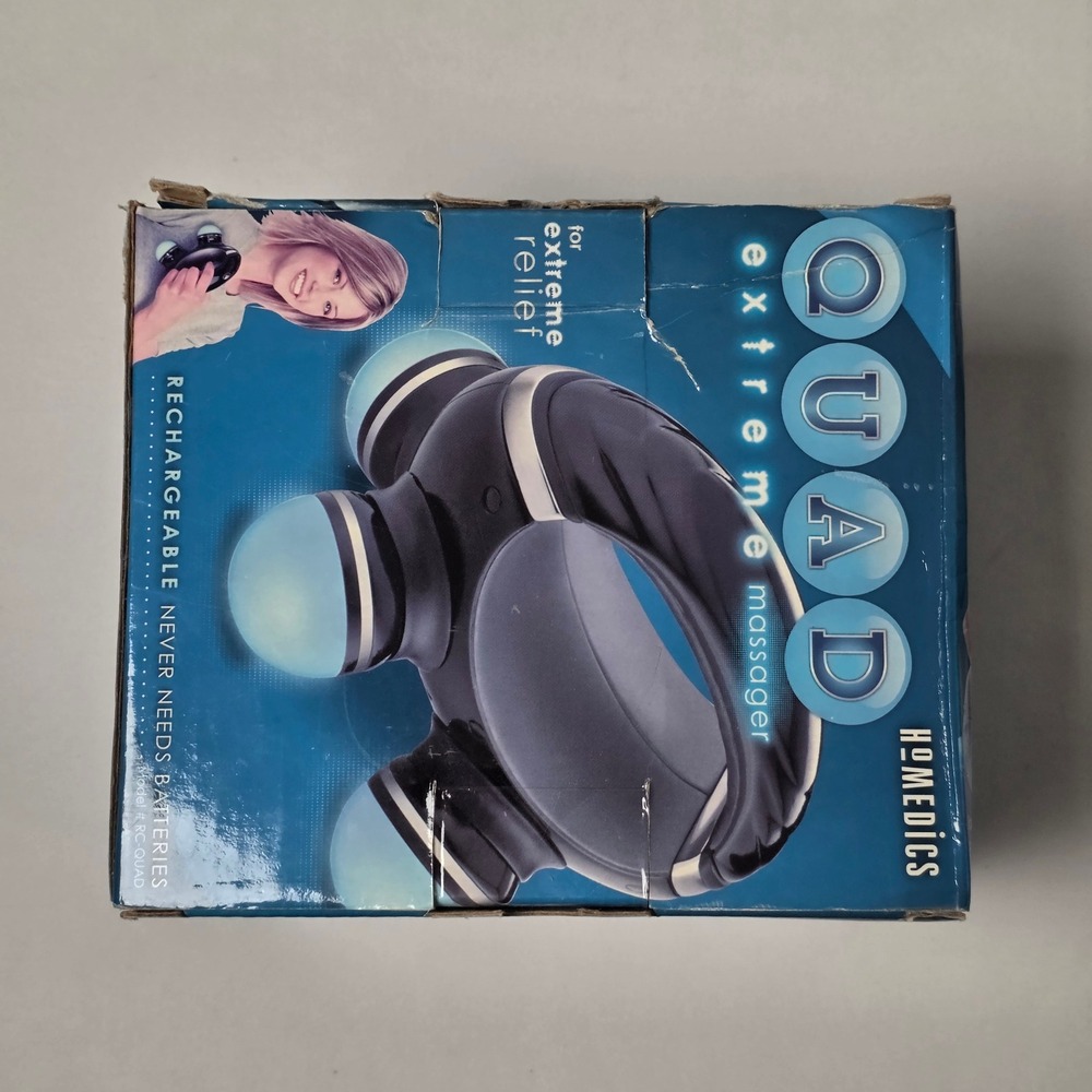 HoMedics Quad Extreme Massager RC-QUAD 4-Node Rechargeable Battery - Picture 3 of 11